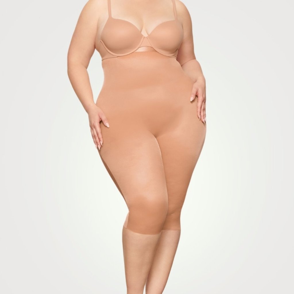 Skims Barely There Cropped Leggings Shape-Wear In Clay